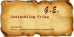 Gottschling Erika névjegykártya