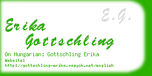 erika gottschling business card